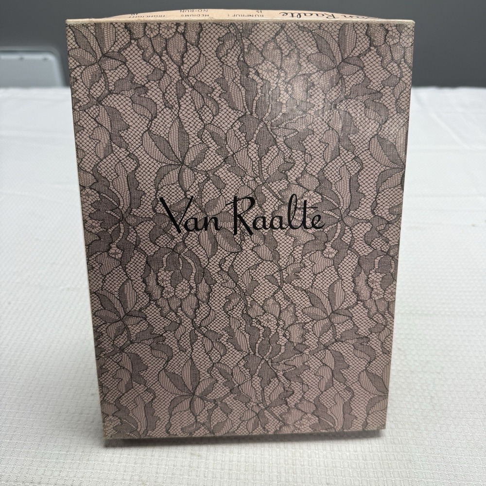 Vtg 50s VAN RAALTE Runpruf 15 Highlight 10 Nylon Hose Stockings Seam‎ New 1 Box